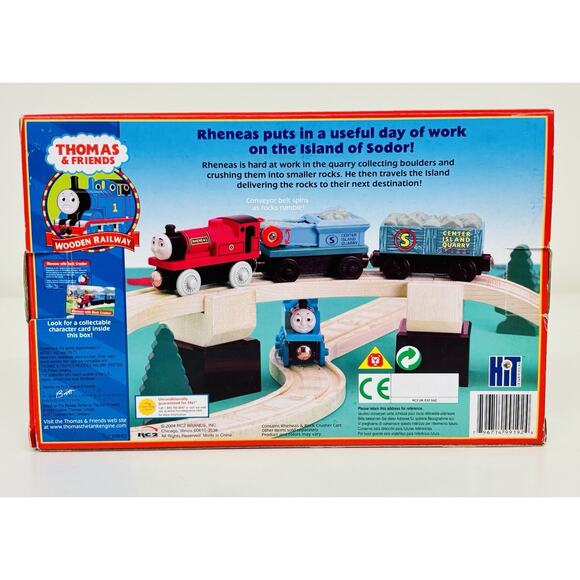 Rheneas with Rock Crusher Cars Thomas & Friends Wooden Railway LC99192 - Picture 5 of 7